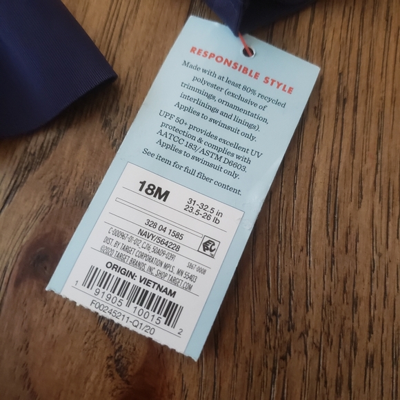 Cat & Jack‎ Unicorn Ruffle Rashguard Swim Set NWT - Picture 4 of 7